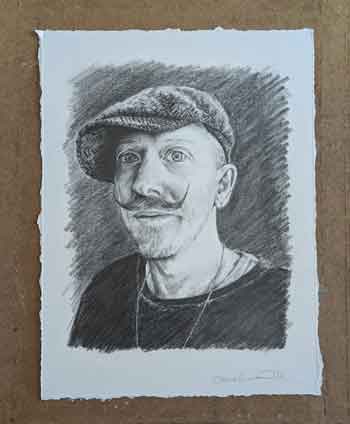 Pencil drawing of Irish Musician Foy Vance