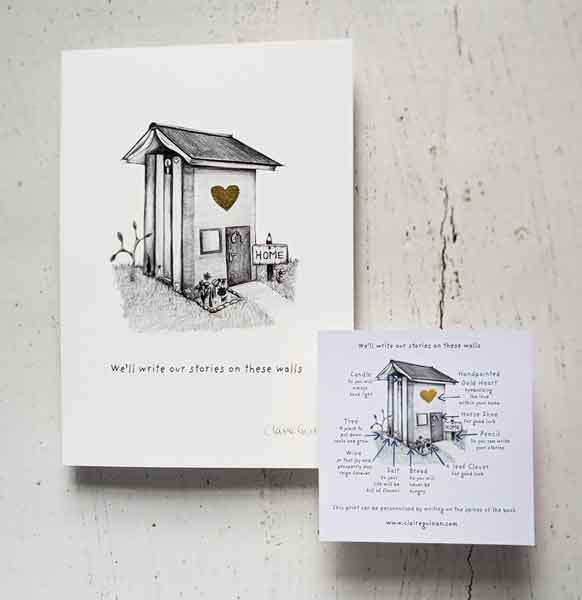 New House "We'll write our stories on these walls" Print