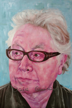 Blue World, Portrait of Paul Brady. Heart and Soul exhibition. Irish musician. Irish Music. Irish art