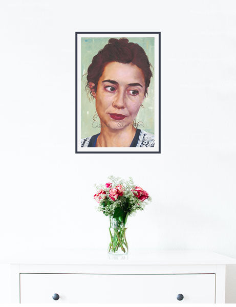 Colourful. Portrait. Home Decor. Wall Art. Lisa Hannigan