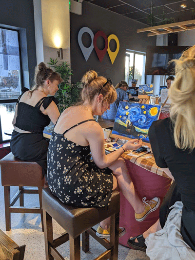 Paint n Pint in Dead Centre Athlone. Art Classes