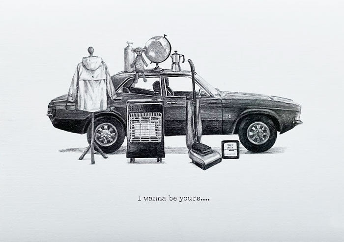 drawing inspired by I wanna be yours song by Arctic Monkeys. Claire Guinan