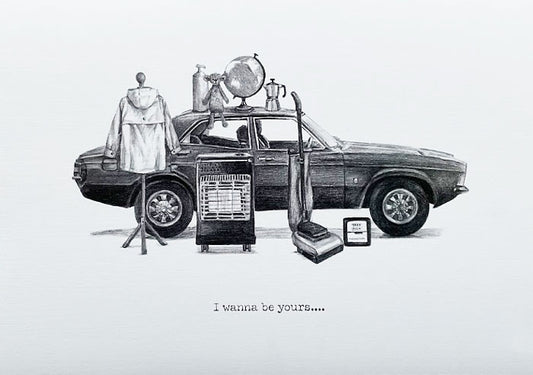 drawing inspired by I wanna be yours song by Arctic Monkeys. Claire Guinan