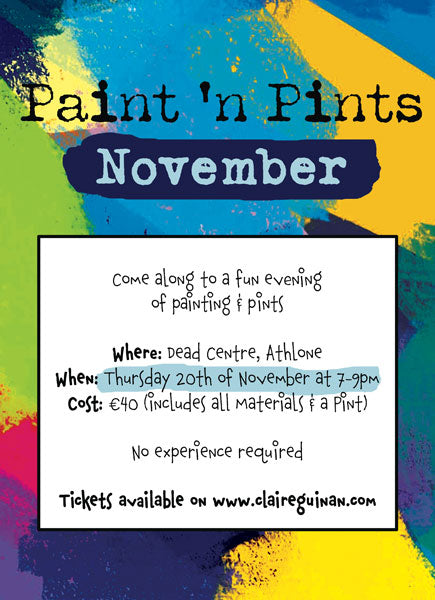 Novembers Paint n Pints in Athlone