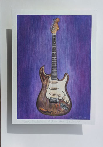 Rory Gallagher's Guitar Giclée Print