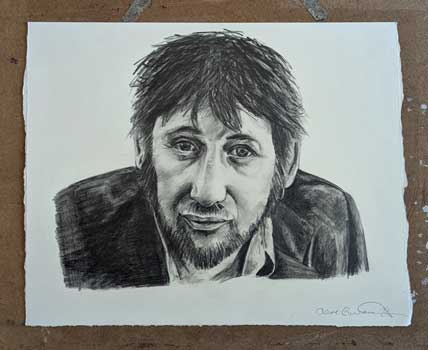 Drawing of Irish Musician Shane McGowan
