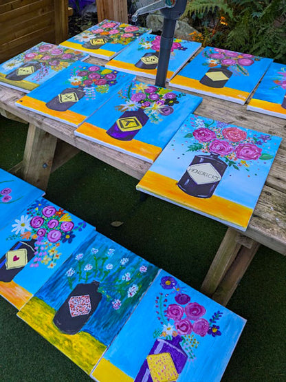 hen party painting class Ireland