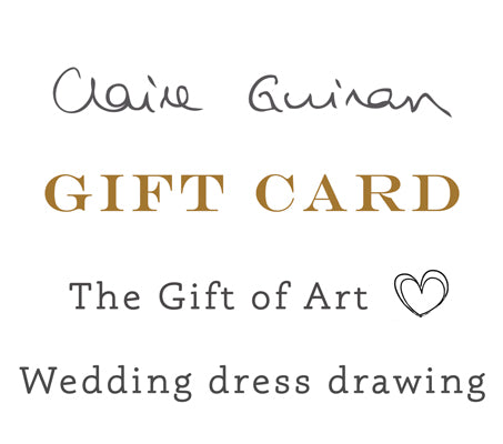 Wedding Dress Drawing Gift Card