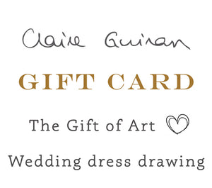 Open image in slideshow, Wedding Dress Drawing Gift Card
